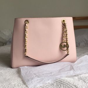 Blossom pink, Leather, Tote
